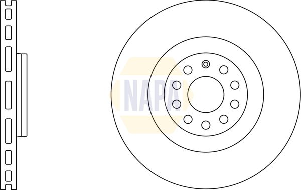Napa NBD5045 Brake Disc - 1
