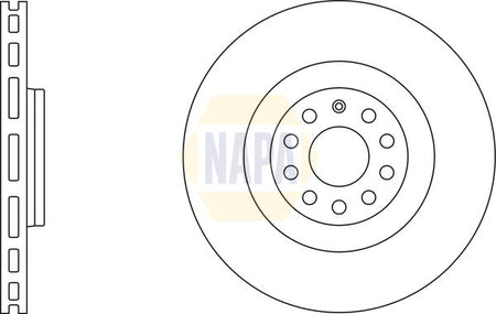 Napa NBD5045 Brake Disc - 1