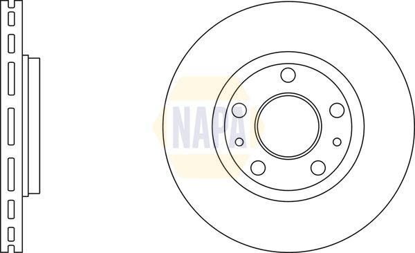 Napa NBD5058 Brake Disc - 1