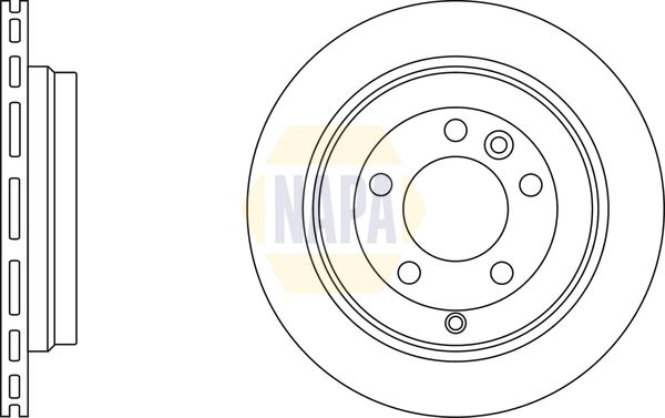 Napa NBD5067 Brake Disc - 1