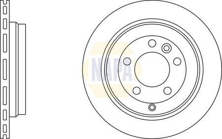 Napa NBD5067 Brake Disc - 1
