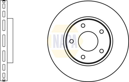 Napa NBD5071 Brake Disc - 1