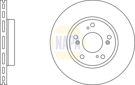 Napa NBD5072 Brake Disc - 2