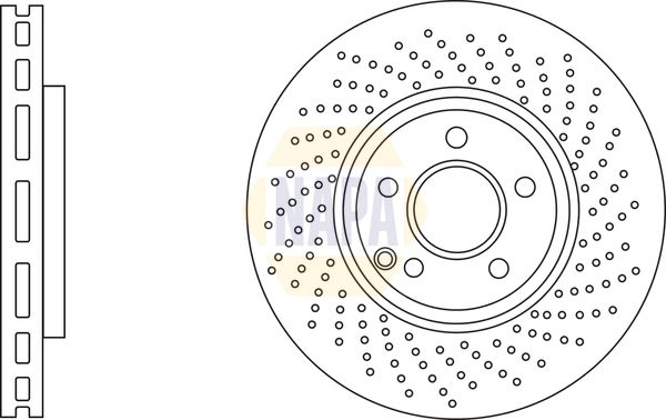 Napa NBD5079 Brake Disc - 1