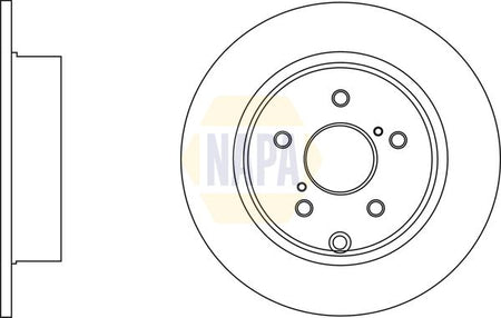 Napa NBD5083 Brake Disc - 1
