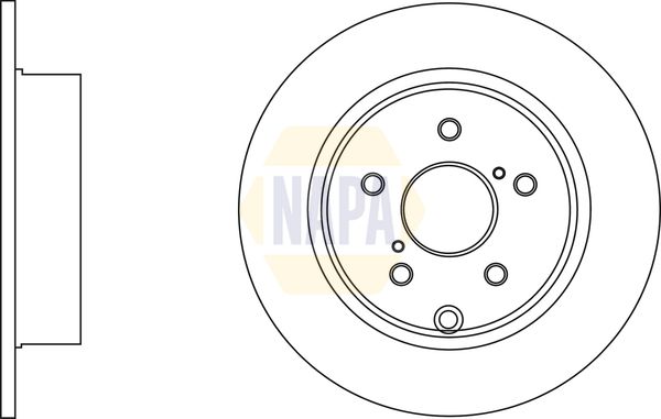 Napa NBD5083 Brake Disc - 1