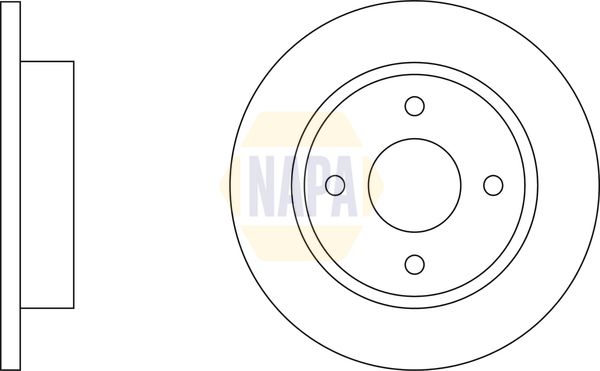 Napa NBD5086 Brake Disc - 2