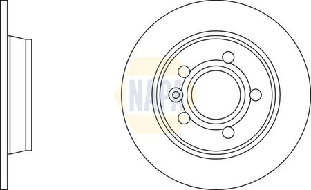 Napa NBD5091 Brake Disc - 1