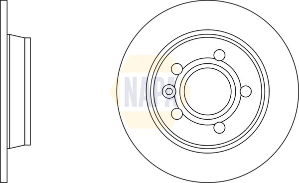 Napa NBD5091 Brake Disc - 1