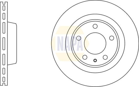 Napa NBD5104 Brake Disc - 1