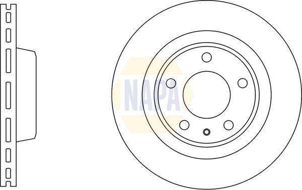 Napa NBD5104 Brake Disc - 1