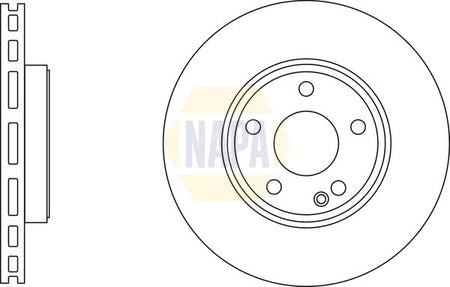 Napa NBD5108 Brake Disc - 1