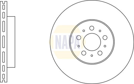 Napa NBD5110 Brake Disc - 1