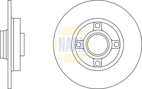 Napa NBD5114 Brake Disc - 1
