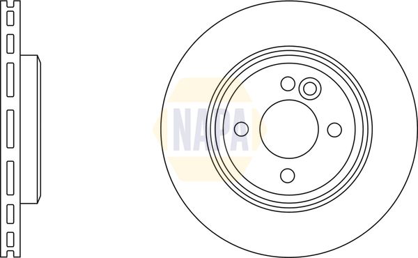 Napa NBD5123 Brake Disc - 2