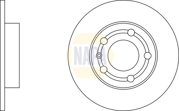 Napa NBD5127 Brake Disc - 2