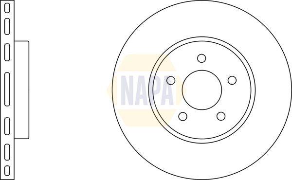 Napa NBD5131 Brake Disc - 3