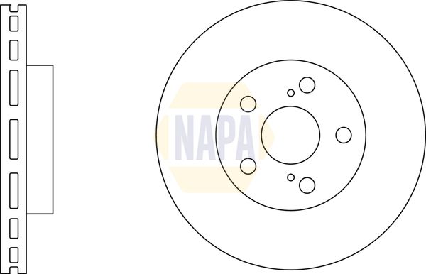 Napa NBD5136 Brake Disc - 1