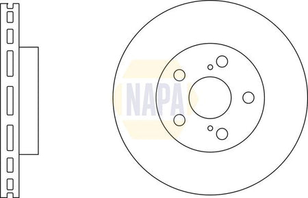 Napa NBD5136 Brake Disc - 1