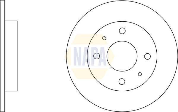 Napa NBD5144 Brake Disc - 2