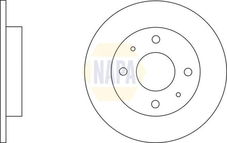 Napa NBD5144 Brake Disc - 2