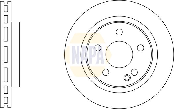 Napa NBD5145 Brake Disc - 1