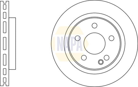 Napa NBD5145 Brake Disc - 1