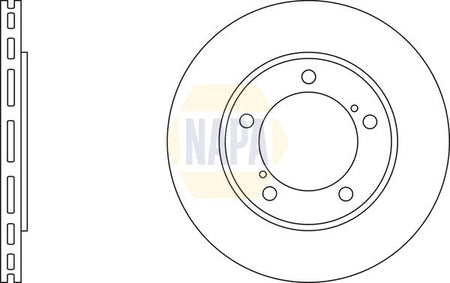 Napa NBD5147 Brake Disc - 1