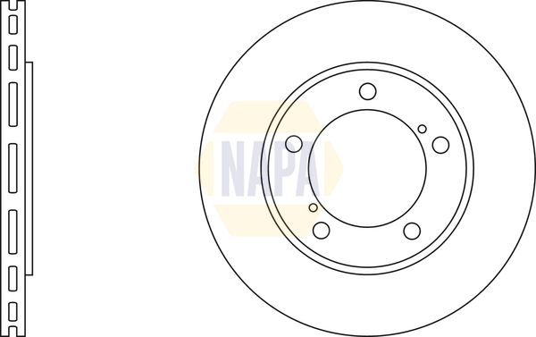 Napa NBD5147 Brake Disc - 1