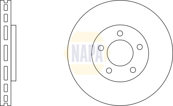 Napa NBD5157 Brake Disc - 1