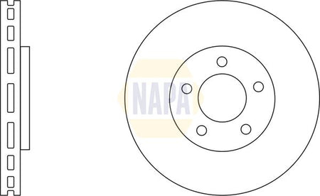 Napa NBD5157 Brake Disc - 1