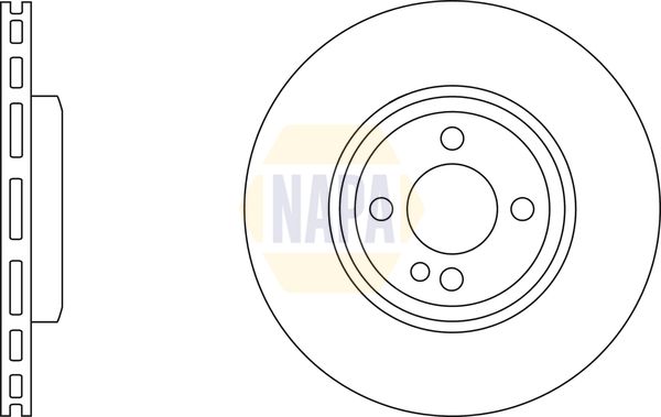 Napa NBD5164 Brake Disc - 1