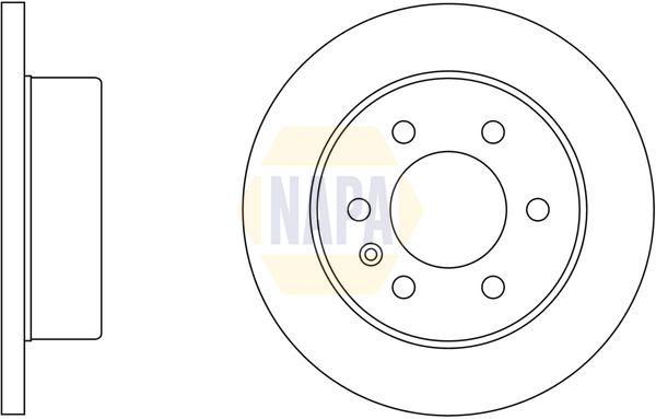Napa NBD5184 Brake Disc - 1