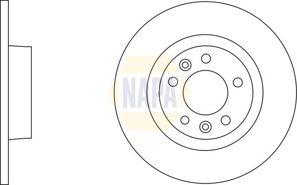 Napa NBD5186 Brake Disc - 1