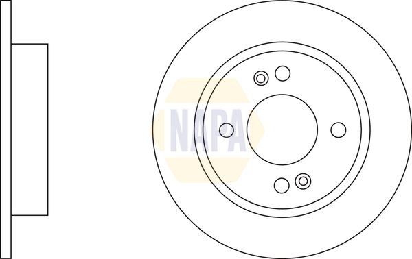 Napa NBD5187 Brake Disc - 2