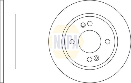 Napa NBD5187 Brake Disc - 2