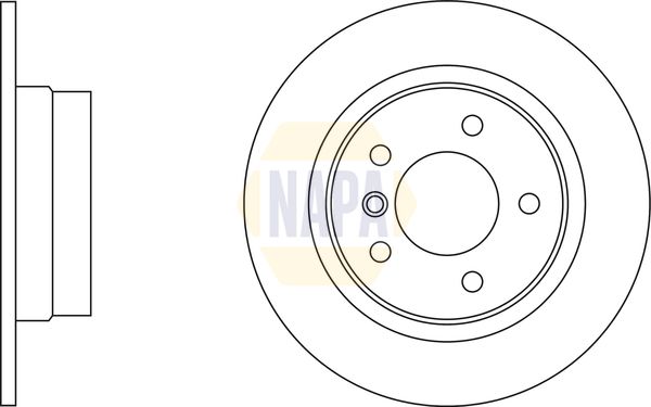 Napa NBD5189 Brake Disc - 2