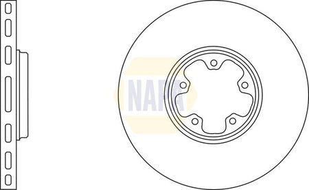Napa NBD5196 Brake Disc - 1