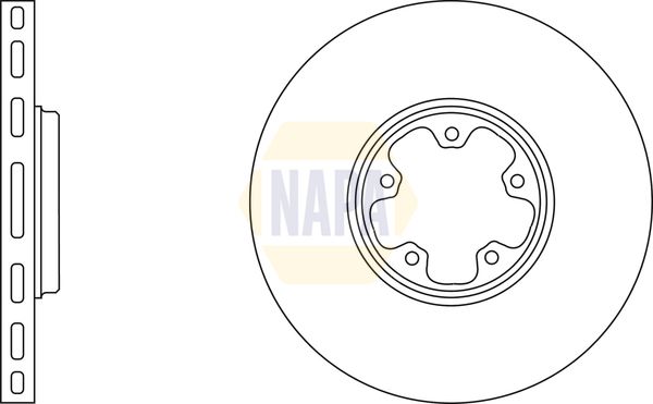 Napa NBD5196 Brake Disc - 1
