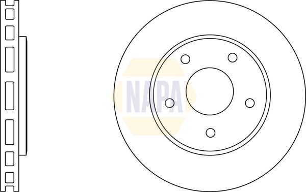 Napa NBD5197 Brake Disc - 1
