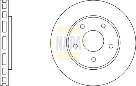 Napa NBD5197 Brake Disc - 1