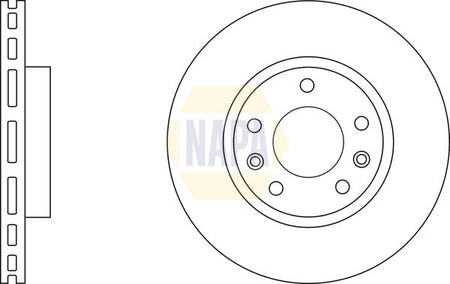 Napa NBD5199 Brake Disc - 1