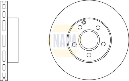 Napa NBD5202 Brake Disc - 1