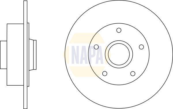 Napa NBD5203 Brake Disc - 1