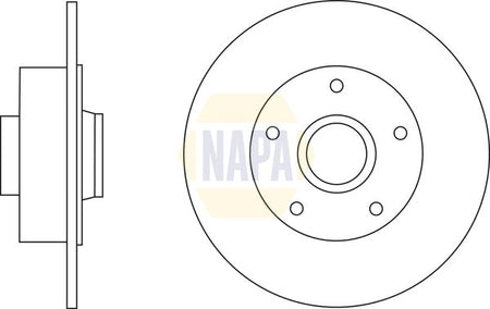 Napa NBD5203 Brake Disc - 1