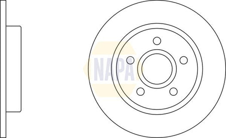 Napa NBD5206 Brake Disc - 1