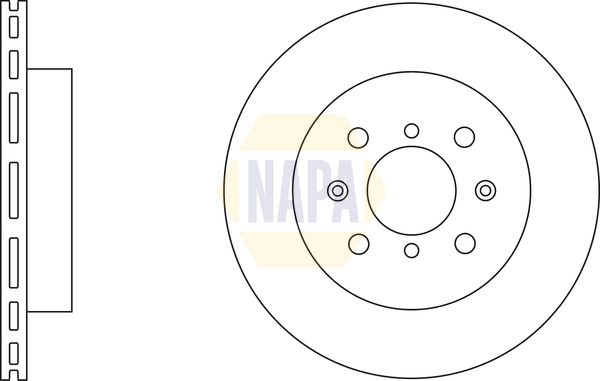 Napa NBD5212 Brake Disc - 2