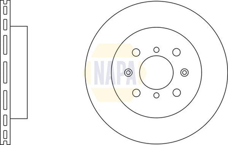 Napa NBD5212 Brake Disc - 2