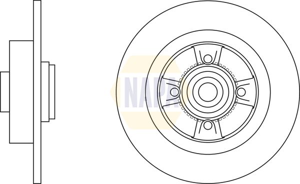 Napa NBD5220 Brake Disc - 2