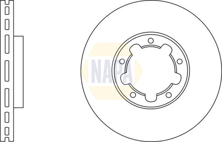 Napa NBD5226 Brake Disc - 1